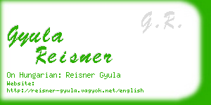 gyula reisner business card